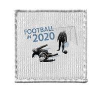 Ecusson Thermocollant Vetement 7x7cm - Football in 2020 Vintage Footballeur Foot Star Virus Masque - Patch a Repasser pour Reparation ou Customisation T-shirt Sac Jeans Imprime en France