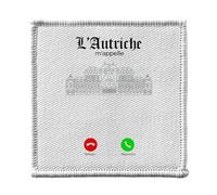 Ecusson Thermocollant Vetement 7x7cm - L'Autriche M'Appelle Vienne Voyage - Patch a Repasser pour Reparation ou Customisation T-shirt Sac Jeans Imprime en France