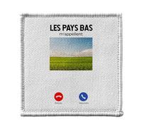 Ecusson Thermocollant Vetement 7x7cm - Les Pays-Bas M'Appellent Paysage Cliché - Patch a Repasser pour Reparation ou Customisation T-shirt Sac Jeans Imprime en France