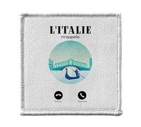 Ecusson Thermocollant Vetement 7x7cm - L'Italie M'Appelle Venise Tourisme Voyage - Patch a Repasser pour Reparation ou Customisation T-shirt Sac Jeans Imprime en France