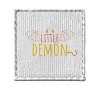 Ecusson Thermocollant Vetement 7x7cm - Little Demon Cute Original Drawing Devil - Patch a Repasser pour Reparation ou Customisation T-shirt Sac Jeans Imprime en France