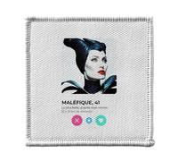 Ecusson Thermocollant Vetement 7x7cm - Maléfique Belle au Bois Dormant Réseau Social Rencontre Amour - Patch a Repasser pour Reparation ou Customisation T-shirt Sac Jeans Imprime en France