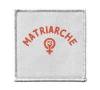 Ecusson Thermocollant Vetement 7x7cm - Matriarche Maman Famille Féminisme - Patch a Repasser pour Reparation ou Customisation T-shirt Sac Jeans Imprime en France