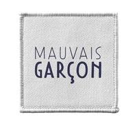 Ecusson Thermocollant Vetement 7x7cm - Mauvais Garçon Humour France Homme - Patch a Repasser pour Reparation ou Customisation T-shirt Sac Jeans Imprime en France