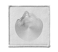 Ecusson Thermocollant Vetement 7x7cm - Ondes Sonores Esprit Sensibilité Son - Patch a Repasser pour Reparation ou Customisation T-shirt Sac Jeans Imprime en France