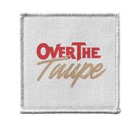 Ecusson Thermocollant Vetement 7x7cm - Over the Taupe Artist Art Pun Funny Painting - Patch a Repasser pour Reparation ou Customisation T-shirt Sac Jeans Imprime en France