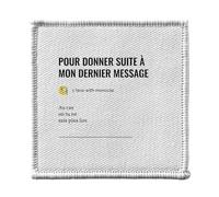 Ecusson Thermocollant Vetement 7x7cm - Pour Donner Suite Jargon Travail Office Email Icone Bureau Collegue Humour - Patch a Repasser pour Reparation ou Customisation T-shirt Sac Jeans Imprime en