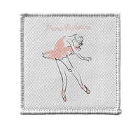 Ecusson Thermocollant Vetement 7x7cm - Prima Ballerina Dancer Star Illustration Ballet Drawing - Patch a Repasser pour Reparation ou Customisation T-shirt Sac Jeans Imprime en France