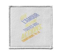 Ecusson Thermocollant Vetement 7x7cm - Que L'amour Inspire Toutes Vos Actions Corinthiens Bible Verset Citation Religion Spiritualité - Patch a Repasser pour Reparation ou Customisation T-shirt Sac