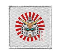 Ecusson Thermocollant Vetement 7x7cm - Robot Futuriste Manga Anime Japon Asie Culture - Patch a Repasser pour Reparation ou Customisation T-shirt Sac Jeans Imprime en France