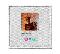 Ecusson Thermocollant Vetement 7x7cm - Sauron Réseau Social Rencontre Amour - Patch a Repasser pour Reparation ou Customisation T-shirt Sac Jeans Imprime en France