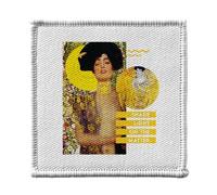 Ecusson Thermocollant Vetement 7x7cm - Shade Light on the Matter Klimt Art Pun Funny - Patch a Repasser pour Reparation ou Customisation T-shirt Sac Jeans Imprime en France