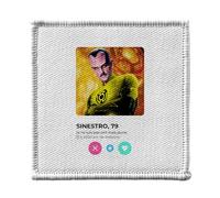 Ecusson Thermocollant Vetement 7x7cm - Sinestro Super Héros Réseau Social Rencontre Amour BD - Patch a Repasser pour Reparation ou Customisation T-shirt Sac Jeans Imprime en France