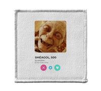 Ecusson Thermocollant Vetement 7x7cm - Smeagol Gollum Social Network Meeting Love - Patch a Repasser pour Reparation ou Customisation T-shirt Sac Jeans Imprime en France