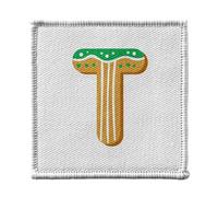 Ecusson Thermocollant Vetement 7x7cm - T Théo Tom Tatiana Lettre Alphabet Prénom Noel Enfant - Patch a Repasser pour Reparation ou Customisation T-shirt Sac Jeans Imprime en France