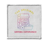 Ecusson Thermocollant Vetement 7x7cm - The Original Gaming Experience Arcade Jeux Video Game Retro Gaming - Patch a Repasser pour Reparation ou Customisation T-shirt Sac Jeans Imprime en France