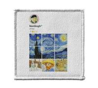 Ecusson Thermocollant Vetement 7x7cm - Van Gogh Réseaux Sociaux Peinture Peintre Art - Patch a Repasser pour Reparation ou Customisation T-shirt Sac Jeans Imprime en France