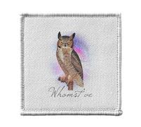 Ecusson Thermocollant Vetement 7x7cm - Whomst've Collage Vintage Illustration Art Animal Parodie Anglais Humour Jeu de Mot - Patch a Repasser pour Reparation ou Customisation T-shirt Sac Jeans