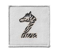 Ecusson Thermocollant Vetement 7x7cm - Z like Zebra Letter First Name Animals Drawing Child - Patch a Repasser pour Reparation ou Customisation T-shirt Sac Jeans Imprime en France