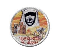 Ecusson Thermocollant Vetement Rond 7cm - Affiche de Film/Lawrence D'Arabie/Peter O'Toole Omar Sharif - Patch a Repasser pour Reparation ou Customisation T-shirt Sac Jeans Imprime en France