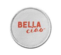 Ecusson Thermocollant Vetement Rond 7cm - Bella Ciao Femme Italie Série Féminisme - Patch a Repasser pour Reparation ou Customisation T-shirt Sac Jeans Imprime en France