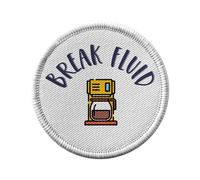 Ecusson Thermocollant Vetement Rond 7cm - Break Fluid Carafe Work Coffee Break - Patch a Repasser pour Reparation ou Customisation T-shirt Sac Jeans Imprime en France