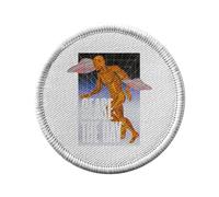 Ecusson Thermocollant Vetement Rond 7cm - Cease The Day Collage Vintage Illustration Art Humour Anatomie Surrealiste - Patch a Repasser pour Reparation ou Customisation T-shirt Sac Jeans Imprime en