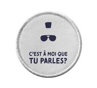 Ecusson Thermocollant Vetement Rond 7cm - C'est à Moi que tu parles ? Taxi Driver Film - Patch a Repasser pour Reparation ou Customisation T-shirt Sac Jeans Imprime en France