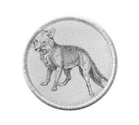 Ecusson Thermocollant Vetement Rond 7cm - Dessin Renard Vintage Gravure Ancienne - Patch a Repasser pour Reparation ou Customisation T-shirt Sac Jeans Imprime en France