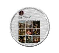 Ecusson Thermocollant Vetement Rond 7cm - Diego Velazquez Réseaux Sociaux Peinture Peintre - Patch a Repasser pour Reparation ou Customisation T-shirt Sac Jeans Imprime en France