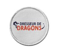 Ecusson Thermocollant Vetement Rond 7cm - Dresseur de Dragons Enfant Film Mythe Rêve - Patch a Repasser pour Reparation ou Customisation T-shirt Sac Jeans Imprime en France