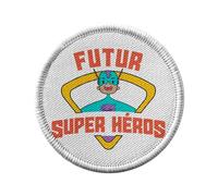Ecusson Thermocollant Vetement Rond 7cm - Futur SuperHeros BD Comics Légende - Patch a Repasser pour Reparation ou Customisation T-shirt Sac Jeans Imprime en France