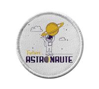 Ecusson Thermocollant Vetement Rond 7cm - Future Astronaute Ciel Avenir Rêve - Patch a Repasser pour Reparation ou Customisation T-shirt Sac Jeans Imprime en France
