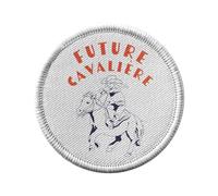 Ecusson Thermocollant Vetement Rond 7cm - Future Cavalière Sport Equitation Cheval - Patch a Repasser pour Reparation ou Customisation T-shirt Sac Jeans Imprime en France
