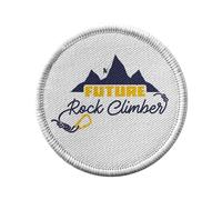 Ecusson Thermocollant Vetement Rond 7cm - Future Rock Climber Sport Outdoor - Patch a Repasser pour Reparation ou Customisation T-shirt Sac Jeans Imprime en France