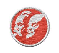 Ecusson Thermocollant Vetement Rond 7cm - Lenine Marx Communiste Revolution URSS Russie - Patch a Repasser pour Reparation ou Customisation T-shirt Sac Jeans Imprime en France