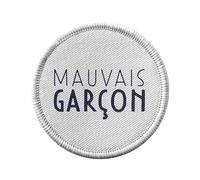 Ecusson Thermocollant Vetement Rond 7cm - Mauvais Garçon Humour France Homme - Patch a Repasser pour Reparation ou Customisation T-shirt Sac Jeans Imprime en France