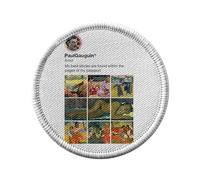 Ecusson Thermocollant Vetement Rond 7cm - Paul Gauguin Réseaux Sociaux Peinture Peintre Impressionisme - Patch a Repasser pour Reparation ou Customisation T-shirt Sac Jeans Imprime en France