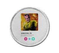 Ecusson Thermocollant Vetement Rond 7cm - Sinestro Super Héros Réseau Social Rencontre Amour BD - Patch a Repasser pour Reparation ou Customisation T-shirt Sac Jeans Imprime en France