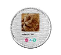 Ecusson Thermocollant Vetement Rond 7cm - Smeagol Gollum Social Network Meeting Love - Patch a Repasser pour Reparation ou Customisation T-shirt Sac Jeans Imprime en France