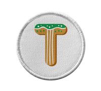 Ecusson Thermocollant Vetement Rond 7cm - T Théo Tom Tatiana Lettre Alphabet Prénom Noel Enfant - Patch a Repasser pour Reparation ou Customisation T-shirt Sac Jeans Imprime en France