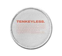 Ecusson Thermocollant Vetement Rond 7cm - TenkeyLess Mechanical Keyboard Keycaps Geek Techy Mech Computer Compact - Patch a Repasser pour Reparation ou Customisation T-shirt Sac Jeans Imprime en