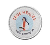 Ecusson Thermocollant Vetement Rond 7cm - True Heroes - Doctor Radiologist Job Heroes Woman Patch a Repasser pour Reparation ou Customisation T-shirt Sac Jeans Imprime en France