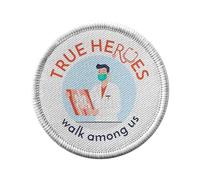 Ecusson Thermocollant Vetement Rond 7cm - True Heroes - Doctor Radiologist Job Patch a Repasser pour Reparation ou Customisation T-shirt Sac Jeans Imprime en France