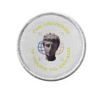 Ecusson Thermocollant Vetement Rond 7cm - Universe is your to Expand Collage Vintage Illustration Art Humour - Patch a Repasser pour Reparation ou Customisation T-shirt Sac Jeans Imprime en France