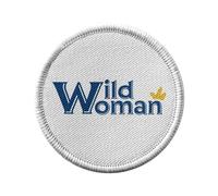 Ecusson Thermocollant Vetement Rond 7cm - Wild Woman Nature Bohemian Culture - Patch a Repasser pour Reparation ou Customisation T-shirt Sac Jeans Imprime en France