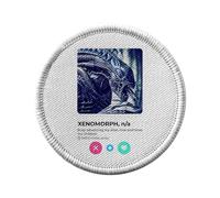 Ecusson Thermocollant Vetement Rond 7cm - Xenomorph Alien Extraterrestrial Social Network Meeting Love - Patch a Repasser pour Reparation ou Customisation T-shirt Sac Jeans Imprime en France