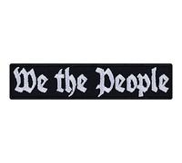 Écusson Thermocollant "We the people" États-Unis d'Amérique - Patch "Nous sommes le peuple" États-Unis d'Amérique à Coudre/à Repasser | Appliqué pour Tous les Tissus | 90x20m