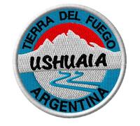 Écusson « Tierra de Fuego Argentine » (8,9 cm) Ushuaia_Insigne thermocollant ou à coudre pour voyage Chili Souvenir Emblème Vacances DIY Sac à dos Écussons cadeaux