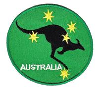 Écusson Transfert Textile Thermocollant Motif Étoile Australia Kangourou 6,8 x 6,2 cm